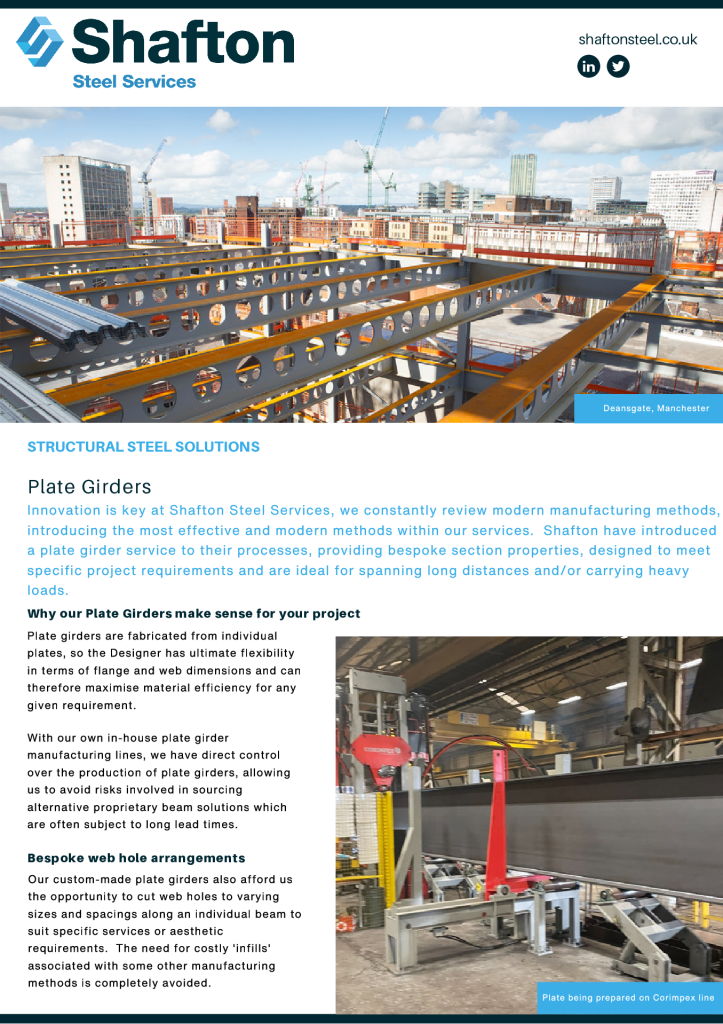 Plate Girder Technical Sheet
