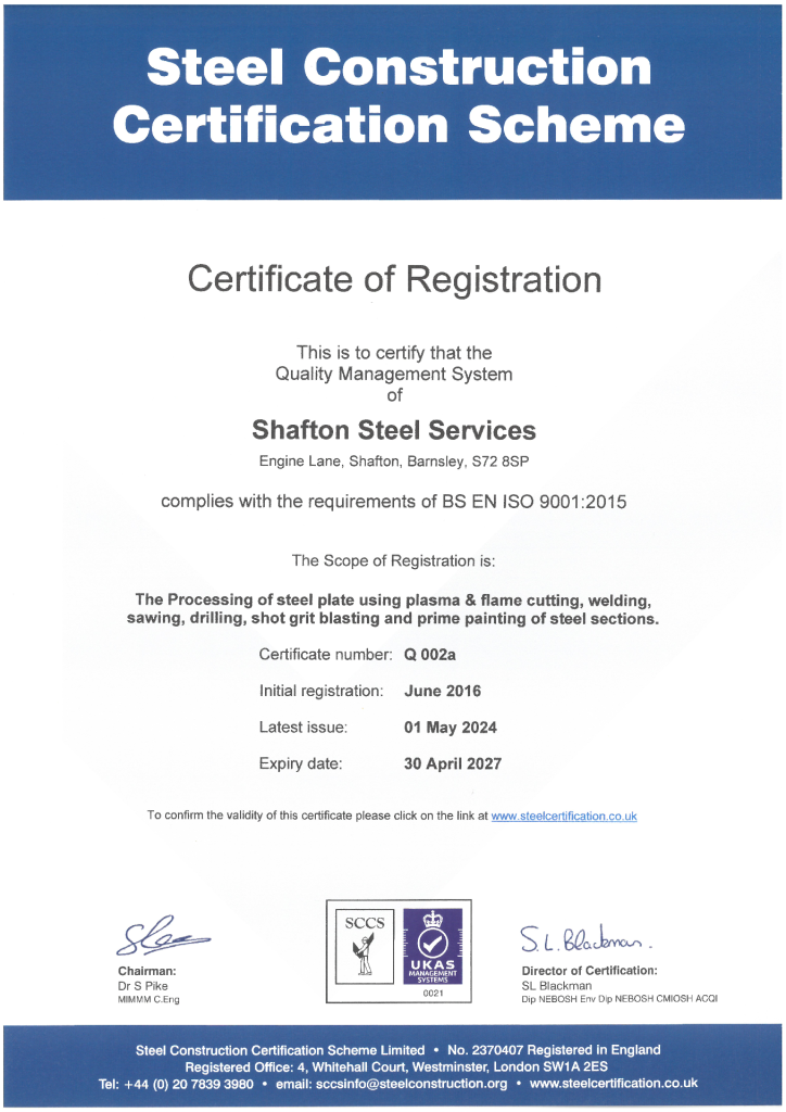 BS EN ISO 9001 – Quality Management System